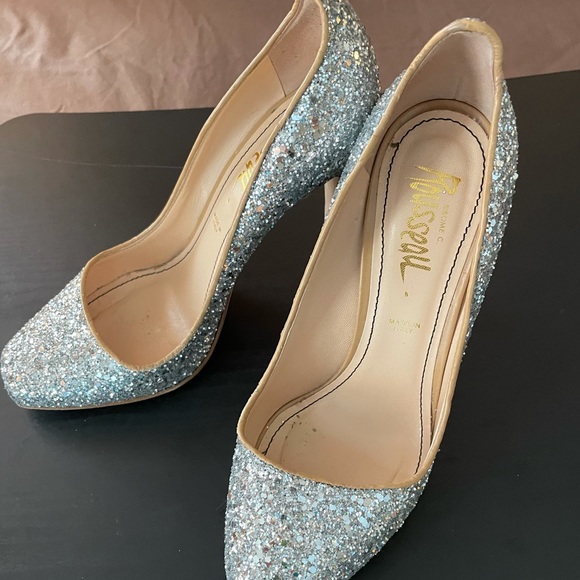 Jerome C. Rousseau glitter heels 6.5 - Picture 3 of 6